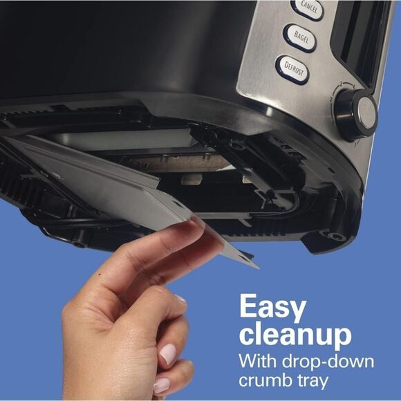 HAMILTON BEACH 2 SLICE SLICE EXTRA WIDE SLOT WITH BAGEL & DEFROST sett… - Picture 16 of 16